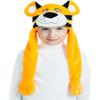 5 OReet Tiger Hat  Stuffed Little Saber Headpiece for Kids, Girls & Boys view 1