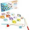 CUBIKA Wooden Fishing Game  Magnetic Fishing Toy for Kids Ages 2+  Montessori Fine Motor Skill Game with 2 Rods  FSC-Certified Wood, German Water-Based Paints view 1