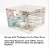 1:18 Scale Cool Beans Boutique Miniature Dollhouse DIY Kit - Family Room with Blue Piano and Dust Cover (English Manual) view 3