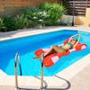 37" Inflatable Red and White Jumbo Hair Bow Pool Float view 2