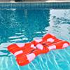 37" Inflatable Red and White Jumbo Hair Bow Pool Float view 4