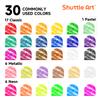 Shuttle Art Tempera Paint Sticks - 30 Solid Colours - Quick Drying - Works Great on Paper, Wood, Glass, Ceramic, Canvas view 2