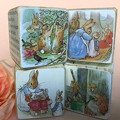 Beatrix Potter nursery Blocks ~ wooden stacking blocks