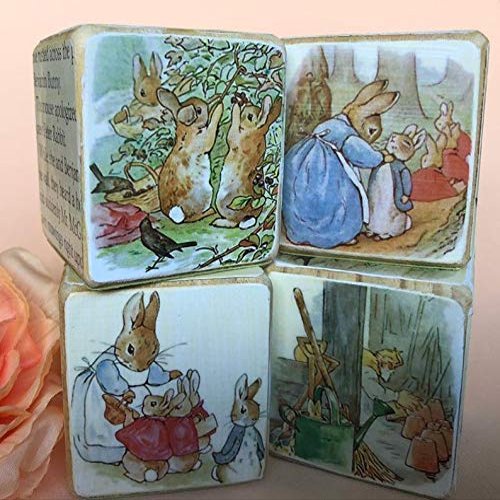 Beatrix Potter nursery Blocks ~ wooden stacking blocks