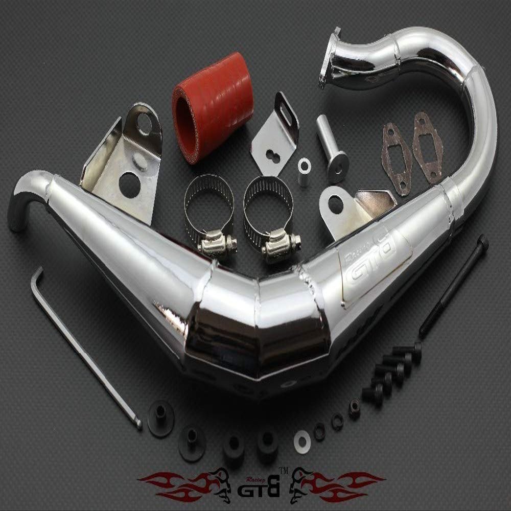 Accessories GTB Racing Big BORE Pipe Exhausted Pipe for LOSI 5IVE T ,KMX2 ,ROVAN LT