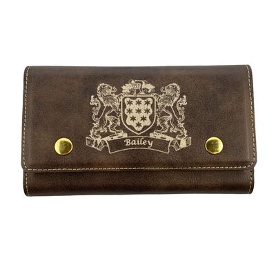 Bailey Irish Coat of Arms Leather Card & Dice Set