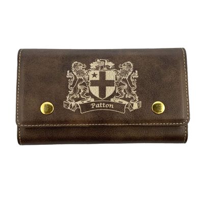 Patton Irish Coat of Arms Leather Card & Dice Set
