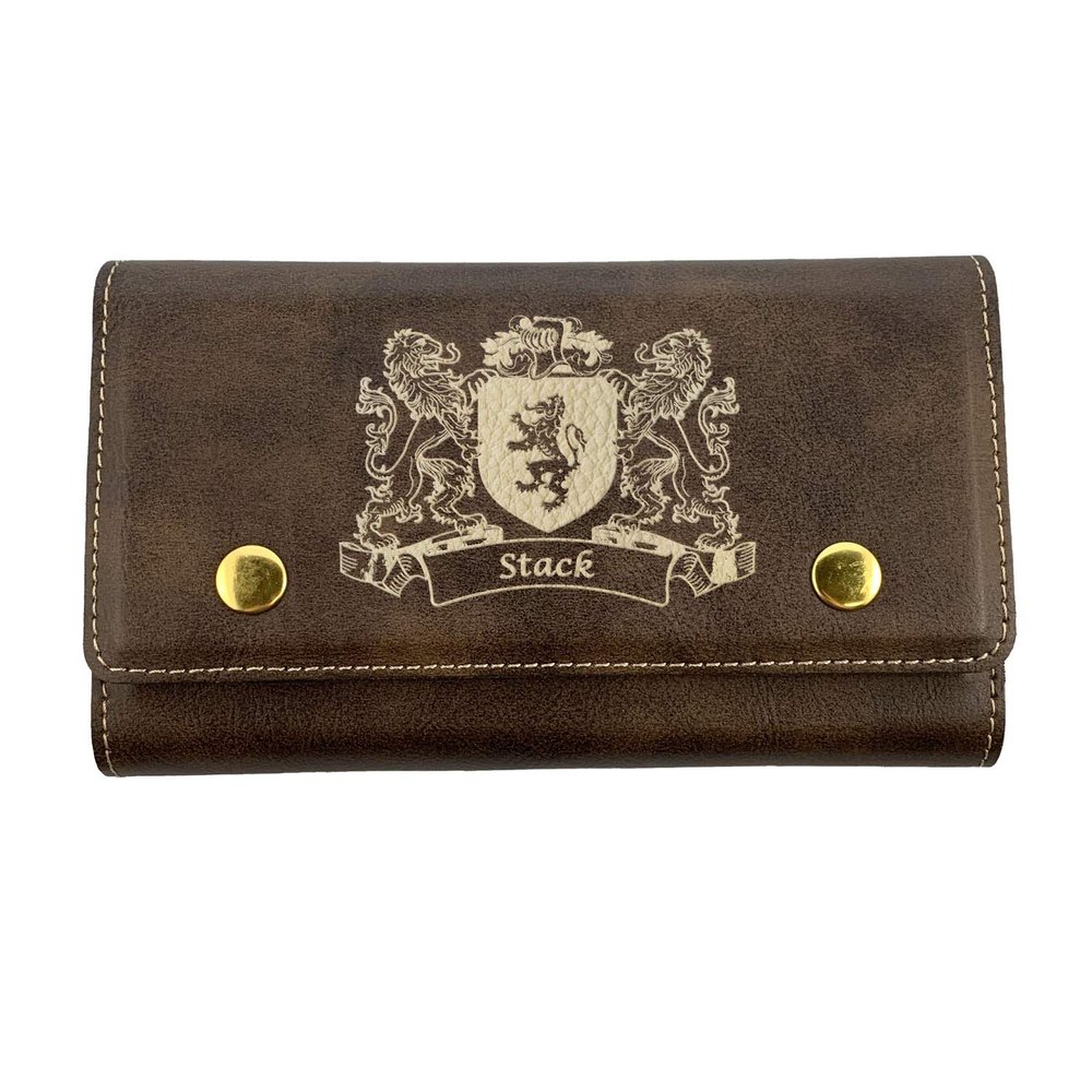 Stack Irish Coat of Arms Leather Card & Dice Set