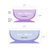 ChooMee Silicone Suction Bowls | Extra Strong Suction with Firm Bowl | Ideal for Infant and Toddler Baby Led Feeding | Medium + Small 2 CT view 4