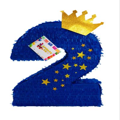 20" Tall Prince Themed Number Two Pinata Prince Birthday Party Supplies Second Birthday