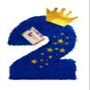 20" Tall Prince Themed Number Two Pinata Prince Birthday Party Supplies Second Birthday view 1