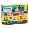 Petit Collage Magnetic Play Scene, Construction Site  Magnetic Game Board with Mix and Match Magnetic Animal Friends, Ideal for Ages 3+  Includes 2 Scenes and 40 Magnet Pieces view 3
