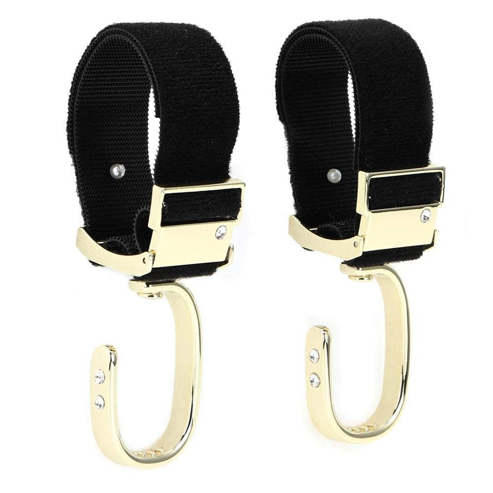 360 Degree Stroller Hooks, Rotating Baby Stroller Hanger for Hands-Free Grocery and Shopping Bag Use