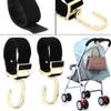 360 Degree Stroller Hooks, Rotating Baby Stroller Hanger for Hands-Free Grocery and Shopping Bag Use view 2