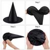 Aneco Costume Headwear 12 Pcs Halloween Witch Hats, Black, One Size, Costume Accessory Caps, Floating Home Yard Porch Decor for Party view 4