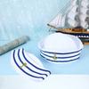 Syhood 6 Pieces Sailor Captain Navy Hat Blue with White Sail Hats for Kid Navy Costume Dressing Up Party Accessory(Classic Style) view 2