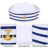Syhood 6 Pieces Sailor Captain Navy Hat Blue with White Sail Hats for Kid Navy Costume Dressing Up Party Accessory(Classic Style) view 4