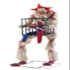 Seasonal Visions Animated Cagey The Clown with Caged Clown view 1