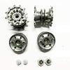 Hockus Accessories HL3908-1 1/16 1:16 U.K Challenger 2" RC Tank Upgrade Parts Steel Gear Box with Motor /Metal Track/Metal Wheels hub Set - (Color: Lavender) view 4