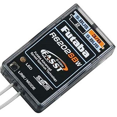 Hockus Accessories RC Original R6202SBW S.Bus 8/18 Channel FASST Dual HV Rx Receiver for Helicopter