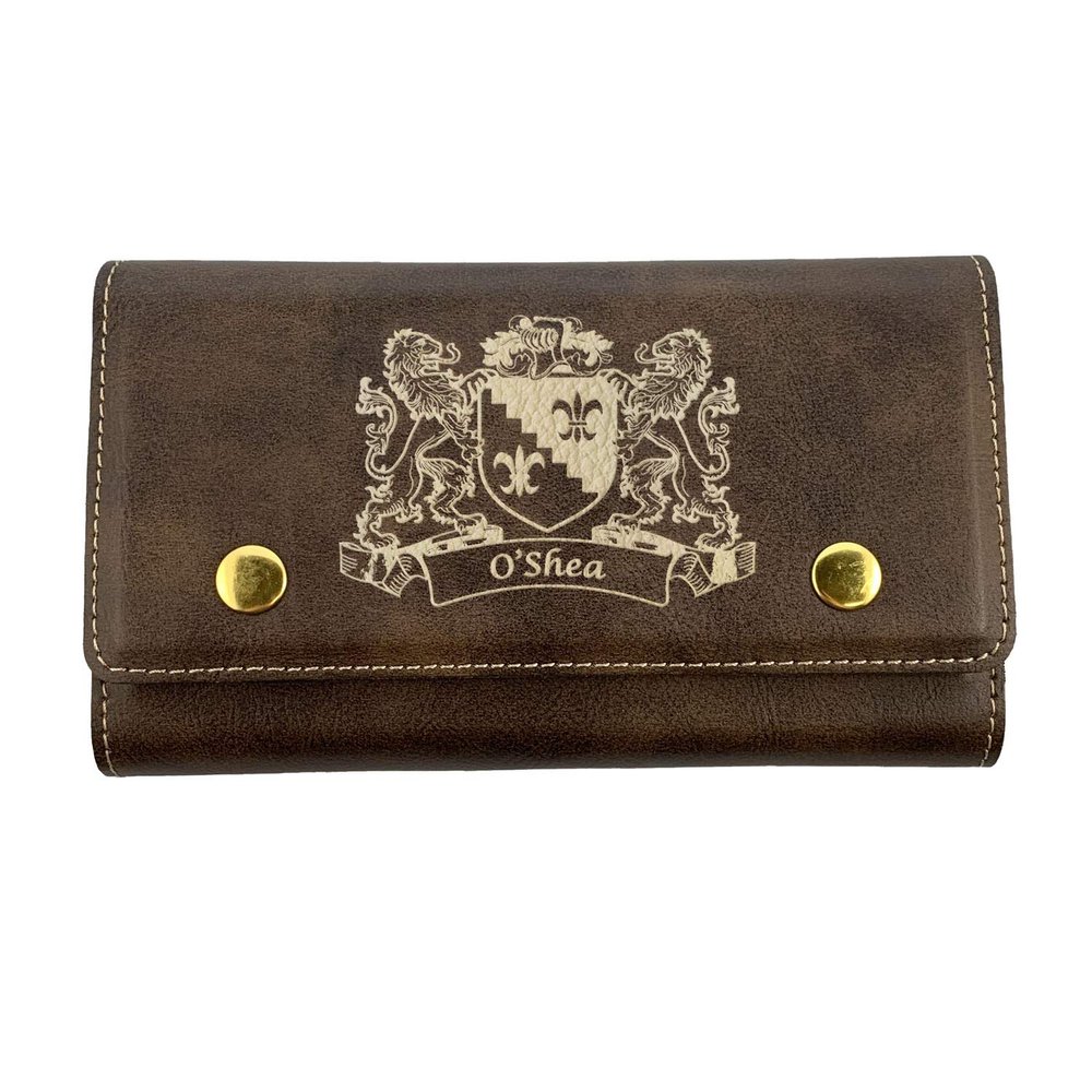 O'Shea Irish Coat of Arms Leather Card & Dice Set