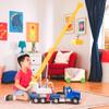 CO-T Dump Truck Toy - Tipper - Construction Vehicle Toys for Toddlers by Polesie - Orange/Yellow view 2