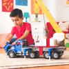 CO-T Dump Truck Toy - Tipper - Construction Vehicle Toys for Toddlers by Polesie - Orange/Yellow view 3