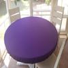Speed lite poker table cover - felt style tablecloth - cover only - Ideal upgrade surface for any worn felt poker game table cover (purple, 72 inch round) view 2