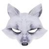 Amosfun Fox Mask Halloween Party Half Face Eva Masks Adjustable Strap Lightweight for Cosplay Costume Events view 1
