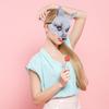 Amosfun Fox Mask Halloween Party Half Face Eva Masks Adjustable Strap Lightweight for Cosplay Costume Events view 2