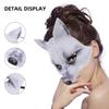 Amosfun Fox Mask Halloween Party Half Face Eva Masks Adjustable Strap Lightweight for Cosplay Costume Events view 3