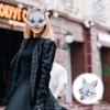 Amosfun Fox Mask Halloween Party Half Face Eva Masks Adjustable Strap Lightweight for Cosplay Costume Events view 4