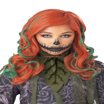 California Costumes Girls Pumpkin Vines Wig, Auburn/Green, one Size