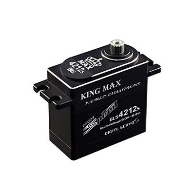 Hockus Accessories KINGMAX BLS4212S 78g 42kg.cm Digital Steel Gear Waterproof servo high Voltage brushless Motor Full CNC case for RC Cars Boats