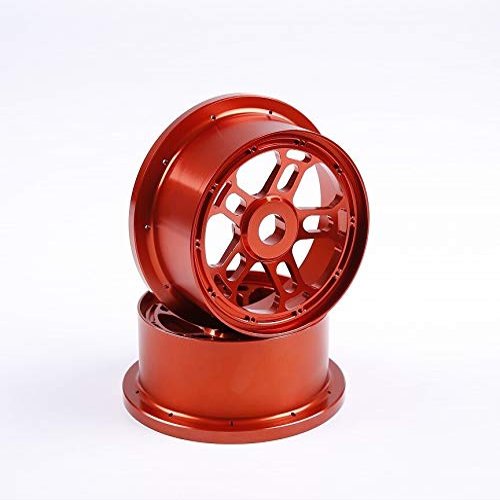 Hockus Accessories 1/5 Scale Losi 5ive-T / Rovan LT / KM X2 Alloy Wheel hub with beadlock - 2pcs/Set - 87087 - (Color: Orange)
