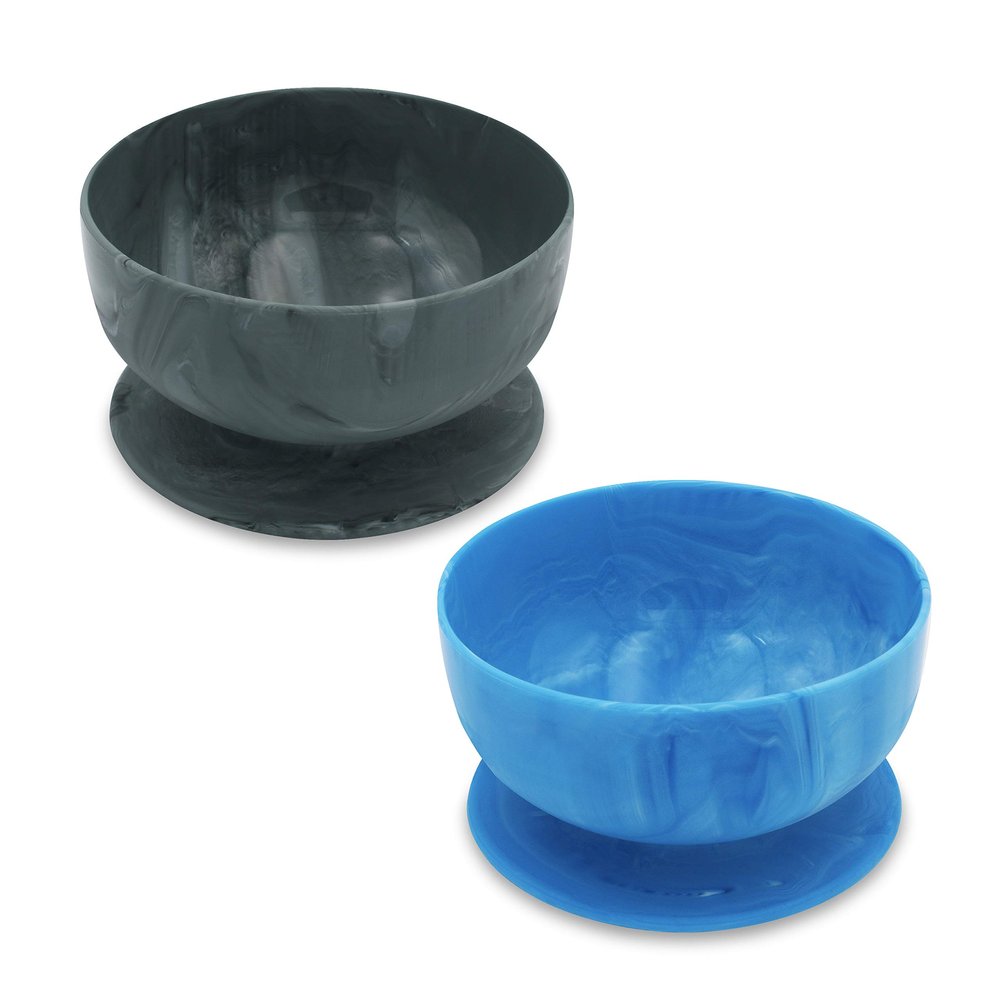 ChooMee Silicone Baby Suction Bowls | Non Slip Extra Strong Suction Base with Durable and Firm Bowl | Ideal for Infant and Toddler Baby Led Feeding | Small 2 CT