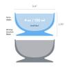 ChooMee Silicone Baby Suction Bowls | Non Slip Extra Strong Suction Base with Durable and Firm Bowl | Ideal for Infant and Toddler Baby Led Feeding | Small 2 CT view 4