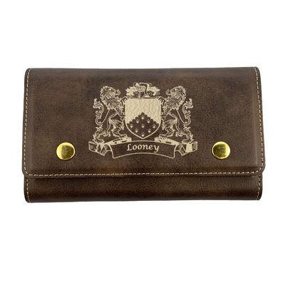 Looney Irish Coat of Arms Leather Card & Dice Set