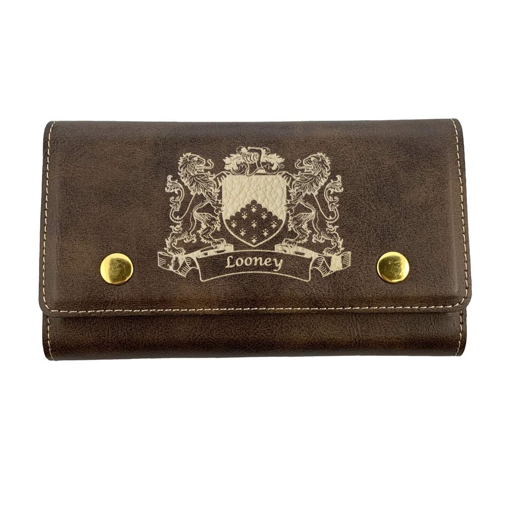 Looney Irish Coat of Arms Leather Card & Dice Set