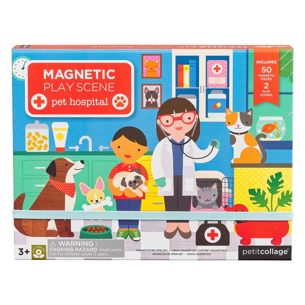 Petit Collage Mag Play Scene Pet Hospital