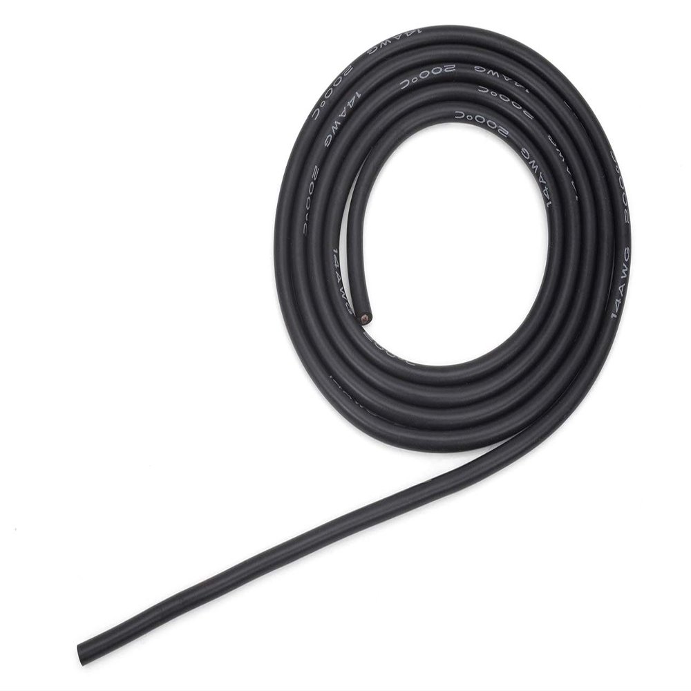 14AWG GA051 Silicone Cable, 1.5m Black