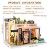 Spilay DIY Miniature Dollhouse Kit with Wooden Furniture,DIY Dollhouse Kit with Dust Proof and Music Movement,1:24 Scale Creative Room for Romantic Valentine's Gift(Time Studio) view 2