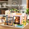 Spilay DIY Miniature Dollhouse Kit with Wooden Furniture,DIY Dollhouse Kit with Dust Proof and Music Movement,1:24 Scale Creative Room for Romantic Valentine's Gift(Time Studio) view 4