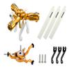 MICROHELI CNC Triple Blades Conversion Set (Gold) - Blade Nano CPX/CPS / S2 / S3 view 1