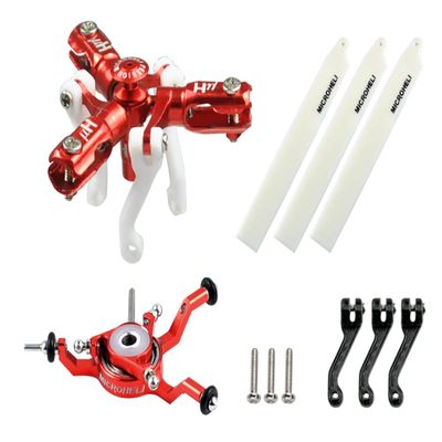 MICROHELI CNC Triple Blades Conversion Set (RED) - Blade Nano CPX/CPS / S2 / S3