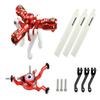 MICROHELI CNC Triple Blades Conversion Set (RED) - Blade Nano CPX/CPS / S2 / S3 view 1