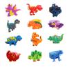 Finduat 24 Pcs Dinosaur Rubber Rings for Party Favors, Dinosaur Rings Cupcake Topper for Dinosaur Party Supplies view 1