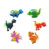 Finduat 24 Pcs Dinosaur Rubber Rings for Party Favors, Dinosaur Rings Cupcake Topper for Dinosaur Party Supplies view 2