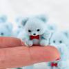 Factory Direct Craft Package of 24 Flocked Miniature Teddy Bears -Tiny Bear Shaped Figurines (Size: 1 inch) view 3