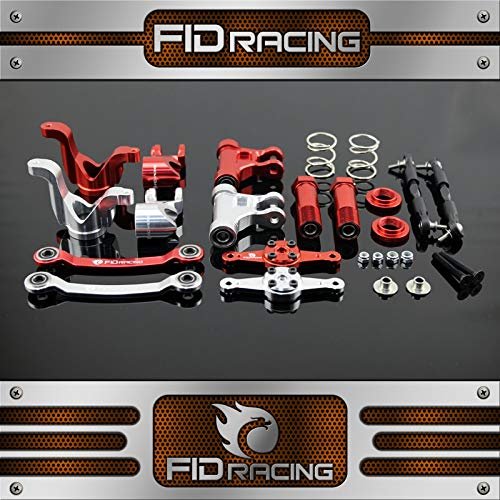 Accessories FID Racing Aluminum Steering and Dual servo arm Set for losi dbxl LOSI DBXL-E - (Color: red)